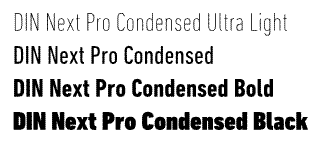 DIN Next Condensed 1 Volume